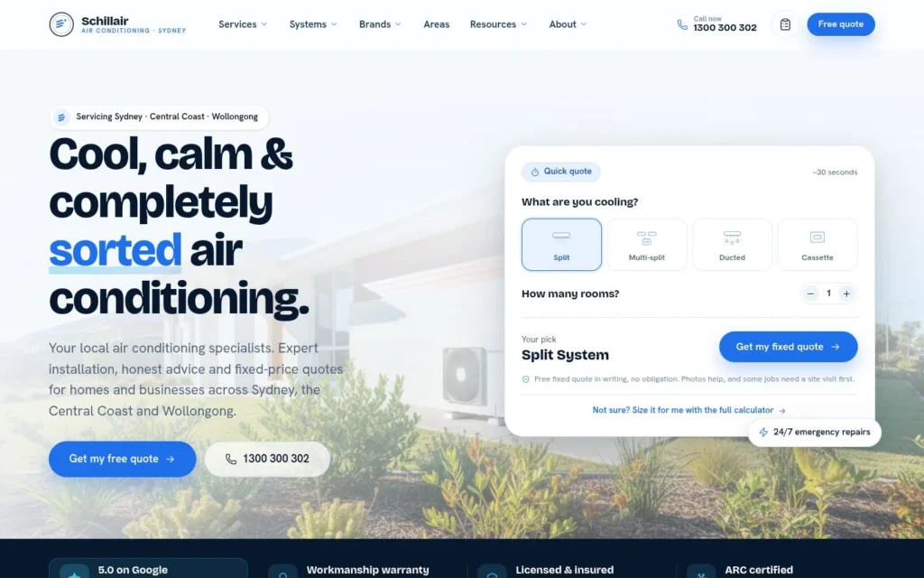 HVAC Services Website website