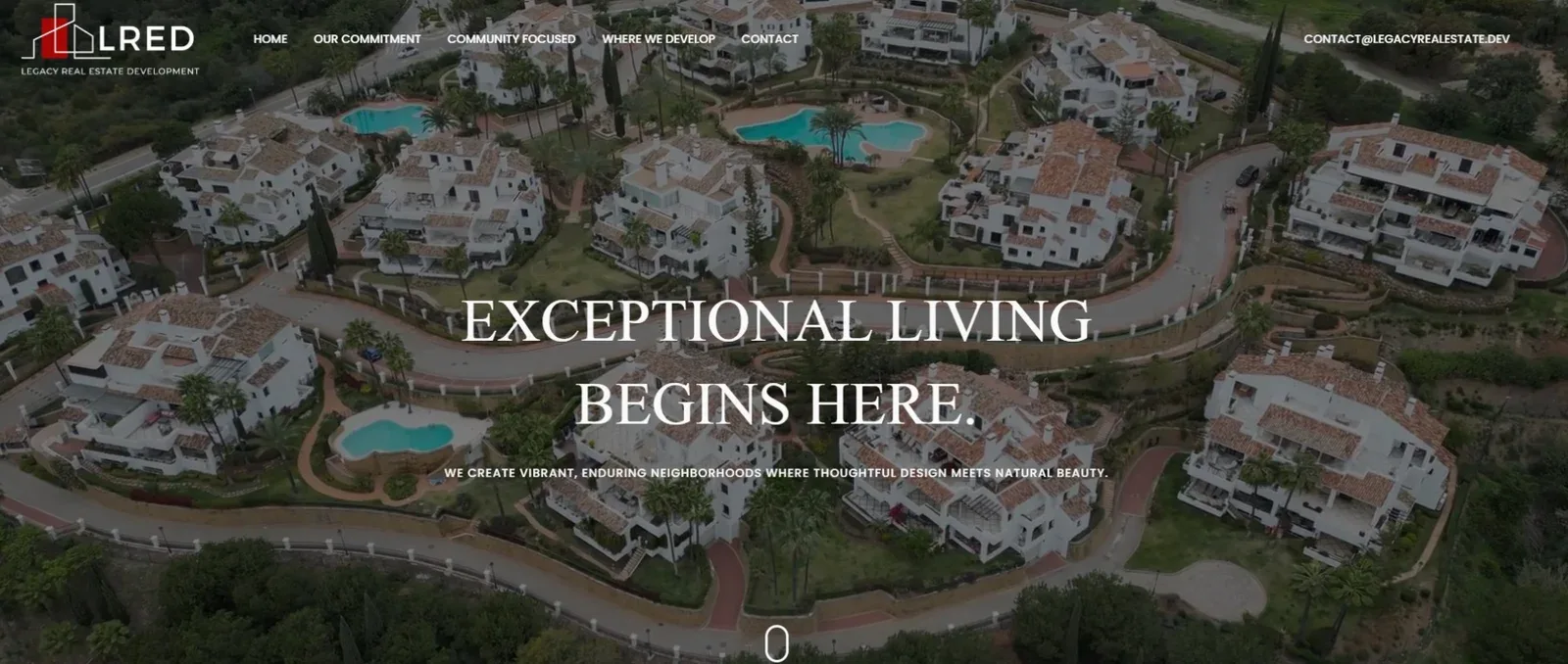Real Estate Development Website designed by EMU Digital Agency