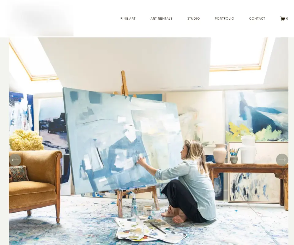 Artist Portfolio & Commissions Website website