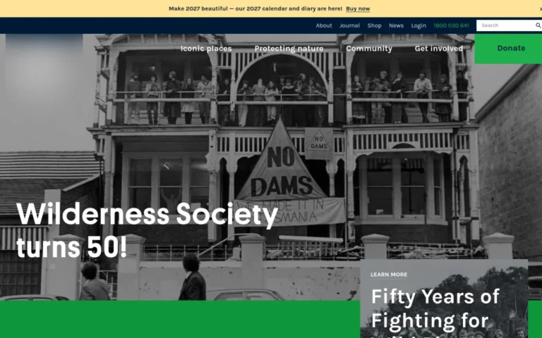 Conservation Nonprofit Website built on Craft CMS