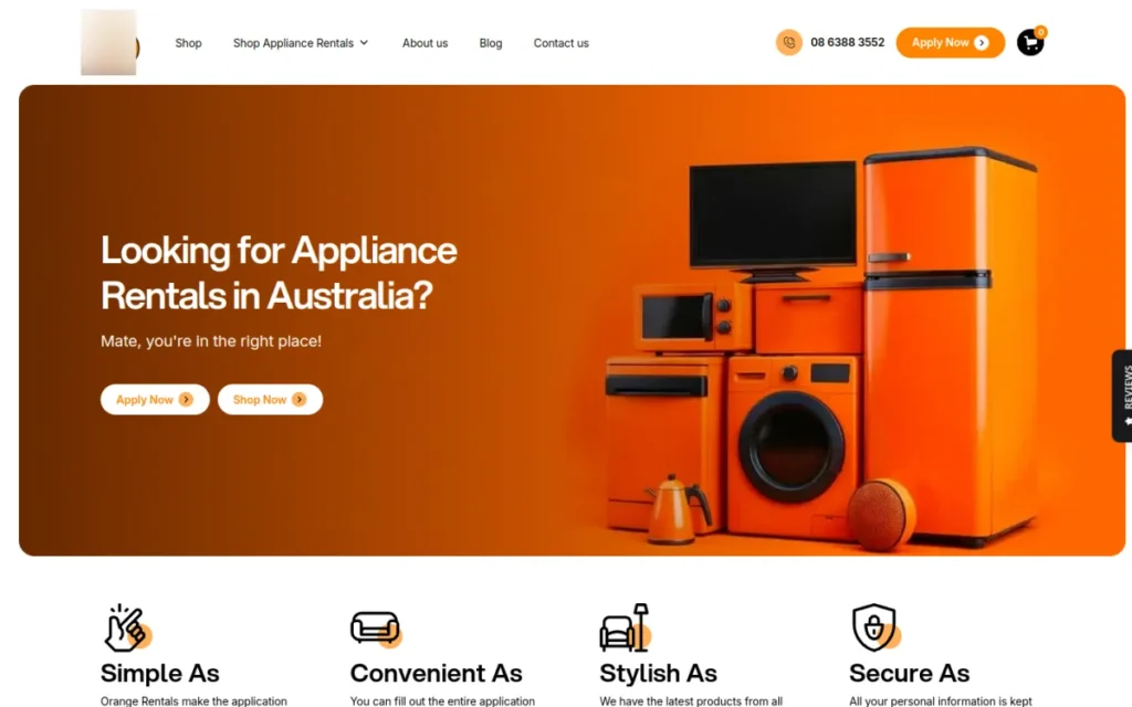 Equipment Hire Website website