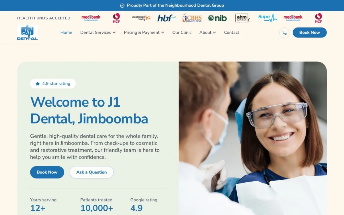 Family Dental Practice Website