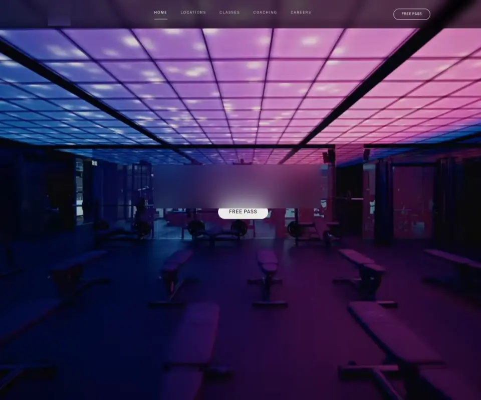 Fitness Club Website website