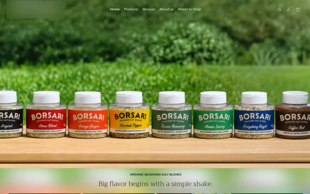 Gourmet Food eCommerce Store website design