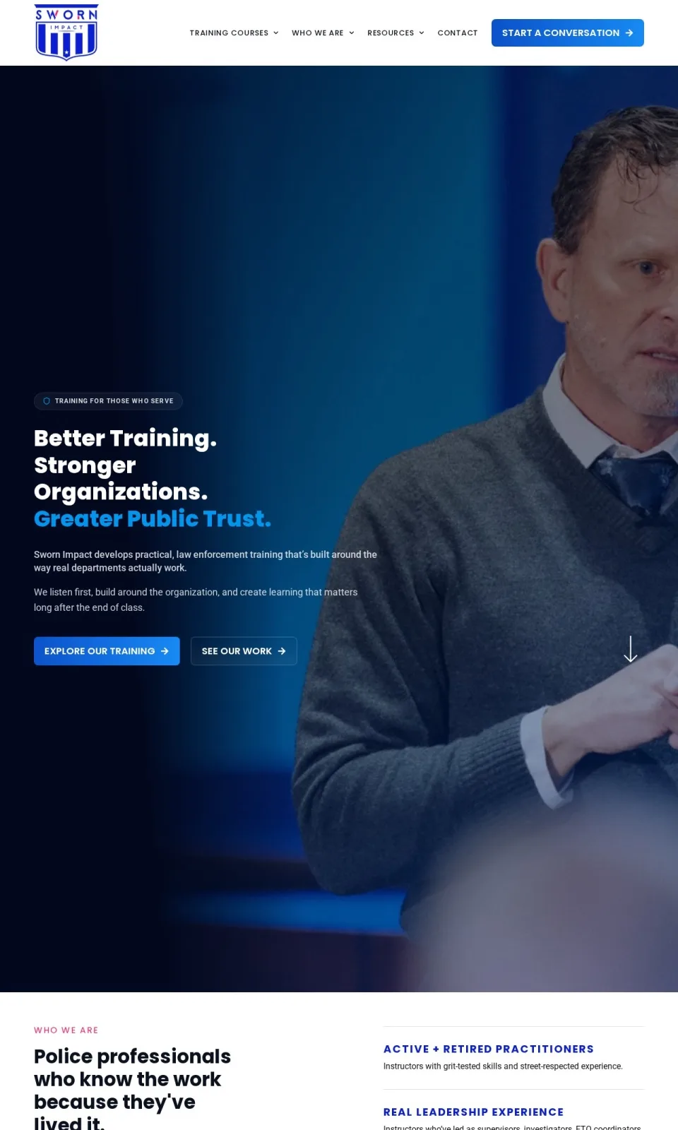 Law Enforcement Training Website website