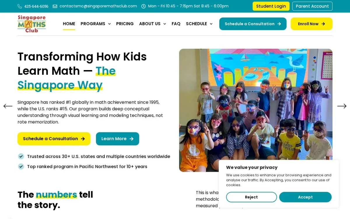 Maths Tuition Centre Website