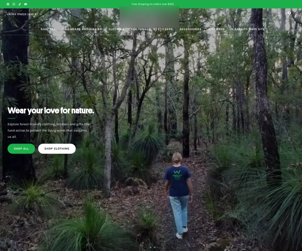 Nonprofit Online Store website