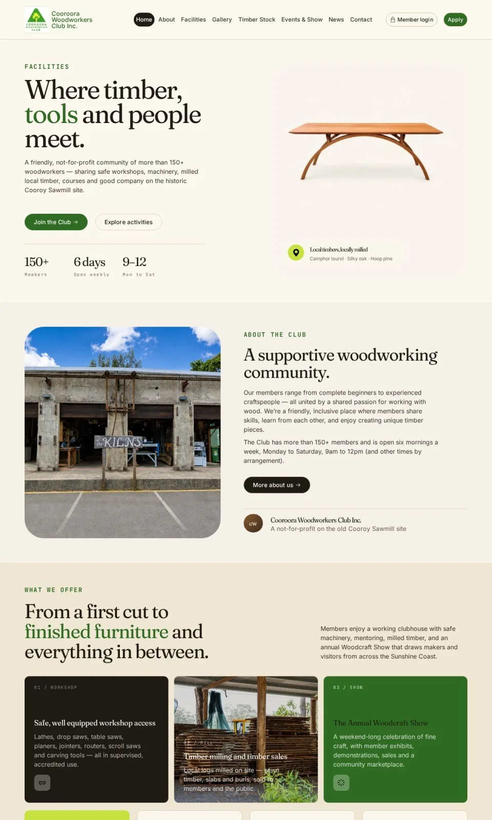 Woodworking Club Website website
